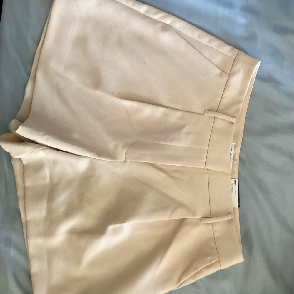 Beige Tailored Shorts